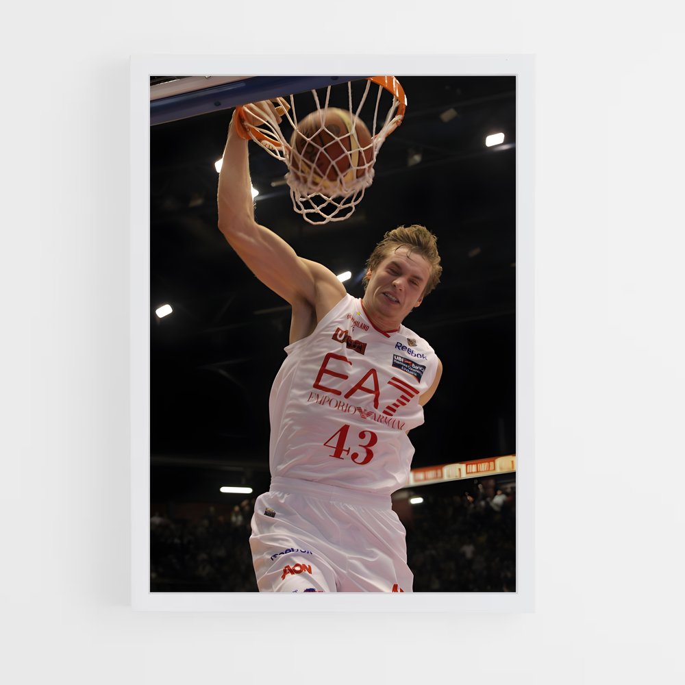 Poster Olimpia milano – affiche Basketball (vue 3)